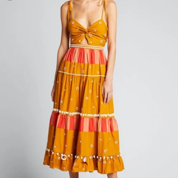 Ulla Johnson | Dresses | Ulla Johnson Kali Cowrie Shell Embroidered Dress  Sz Nwt | Poshmark